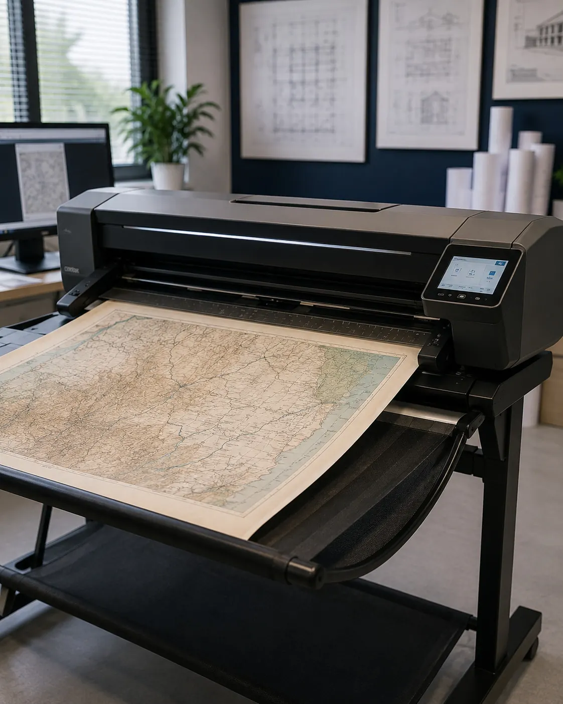 Professional large-format plotter