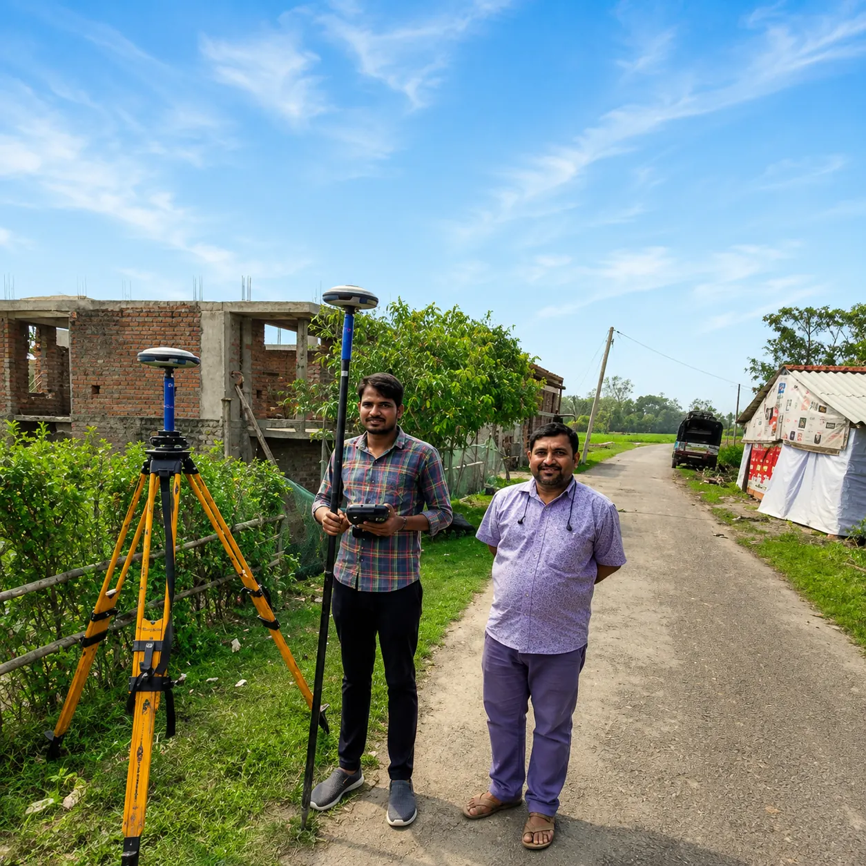 Representative fieldwork — generic land survey.