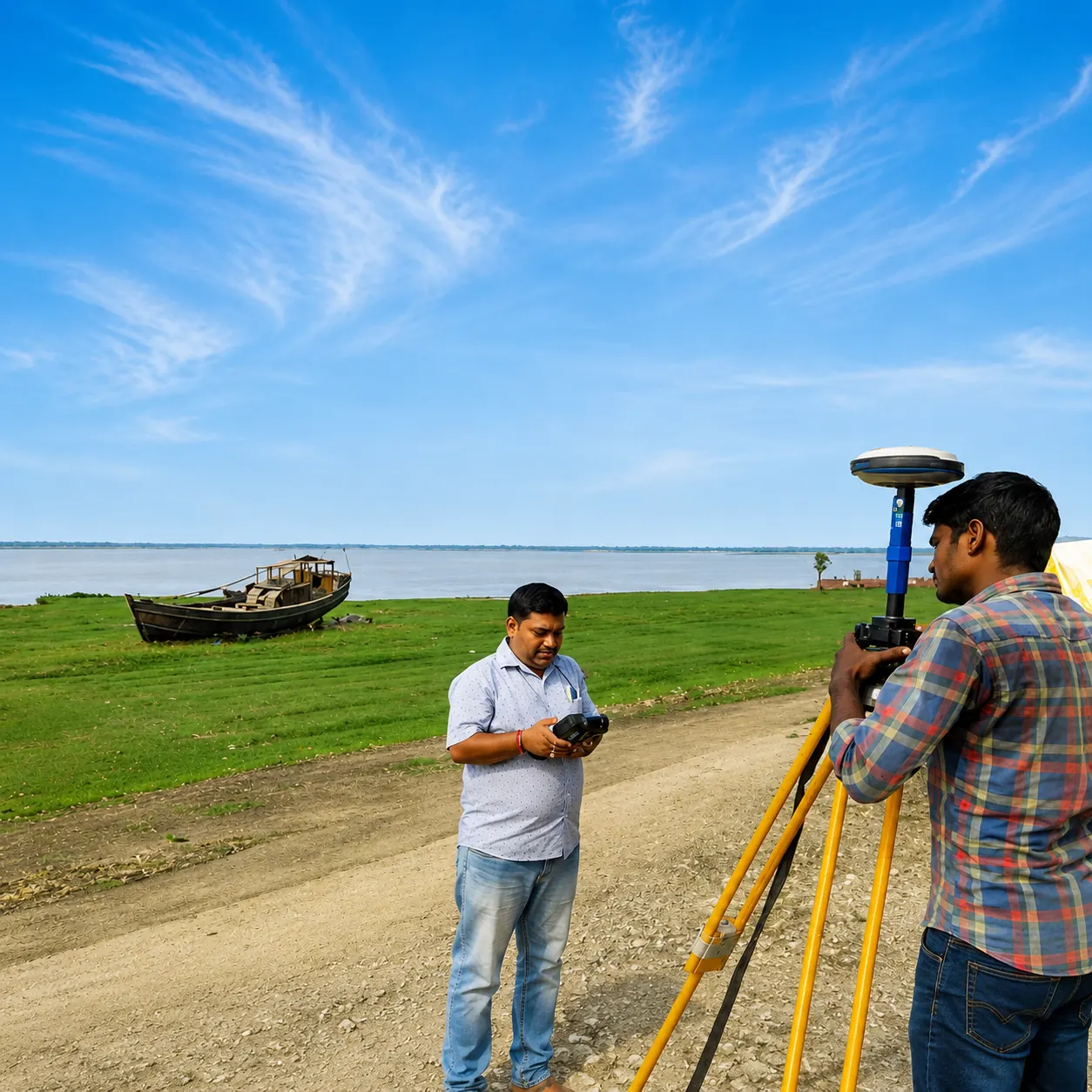 Representative fieldwork — generic topographical survey.